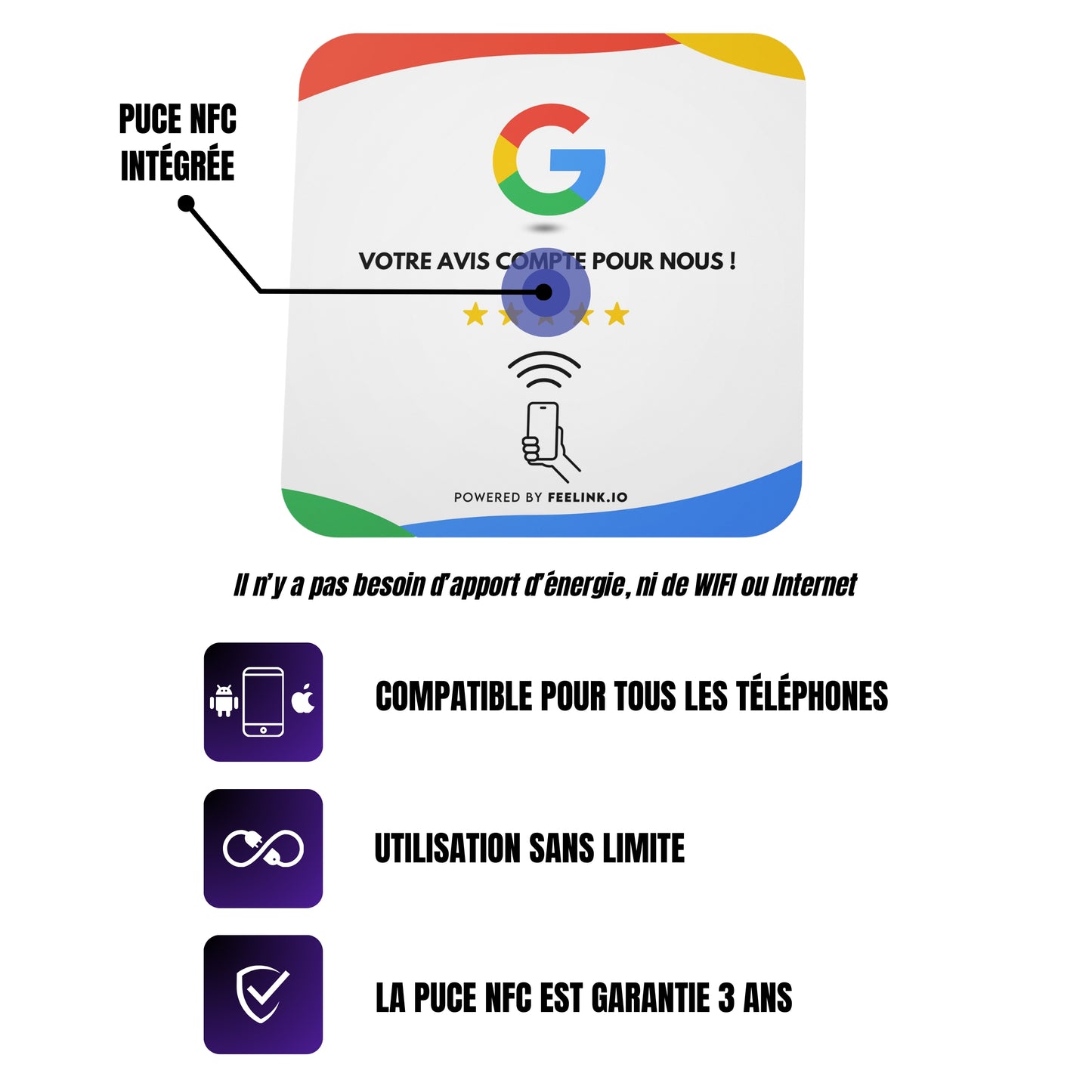 PLAQUE AVIS GOOGLE